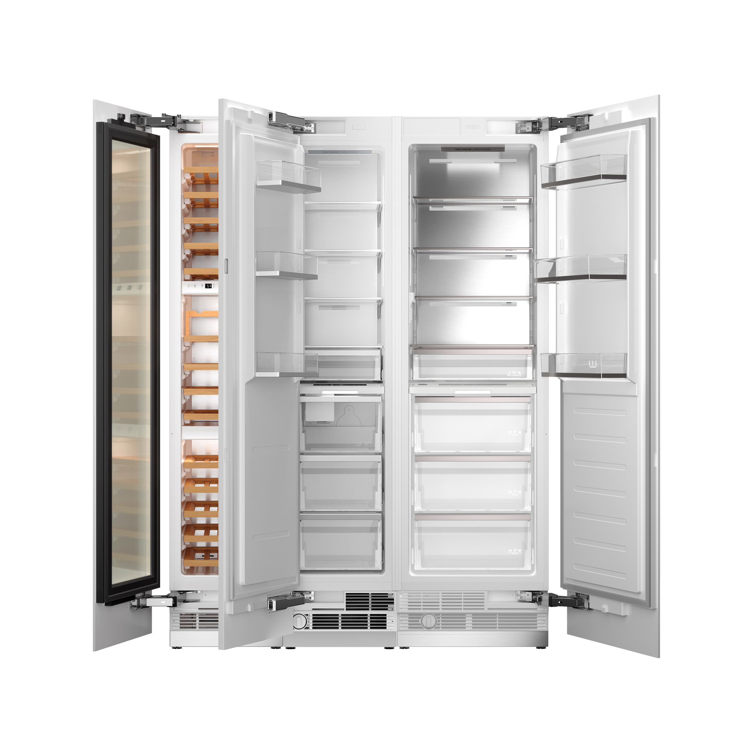 ΨΥΓΕΙΟΚΑΤΑΨΥΚΤΗΣ BERTAZZONI RWFL454560S5FPNS | ΕΝΤΟΙΧΙΖΟΜΕΝΟΣ SIDEbySIDE + ΚΕΛΑΡΙ ΚΡΑΣΙΩΝ| PREMIUM SLOT-IN